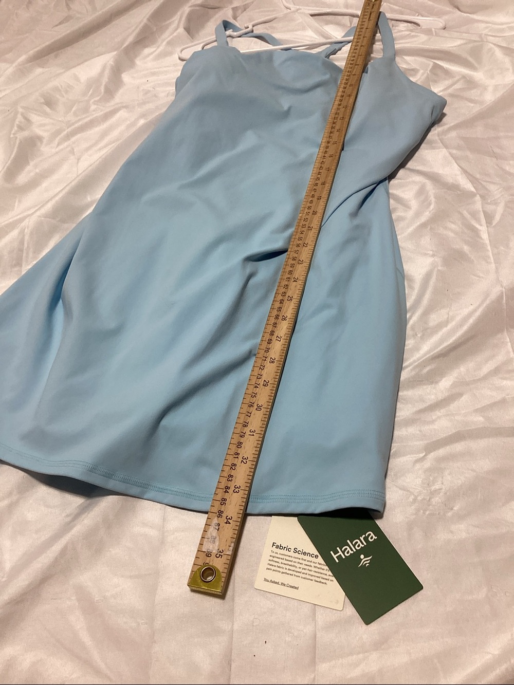 NWT HALARA Large Light Blue Romper Dress - Picture 14 of 14